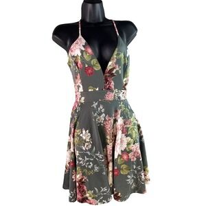 Windsor Floral Mini Dress Womens Slip  Lace Coquette Wedding sexy Prom sz‎ Small
